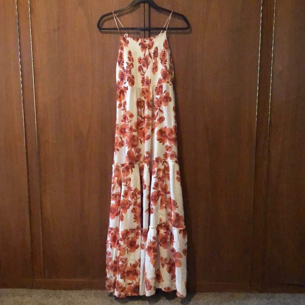 Free People BOHO tiered maxi